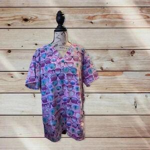 UNBRANDED SCRUB PINK WITH SUNGLASSES